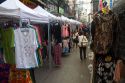 Merchant street vendors in Bangkok, Thailand.