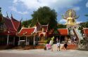 The Big Buddha temple and landmark is located on the Northeast side of the island of Ko Samui, Thailand.