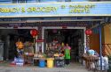 Store front of a grocery store on the island of Ko Samui, Thailand.