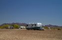 RV camping at Quartzsite, Arizona, USA.