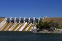 C.J. Strike Dam located on the Snake River near Grand View, Idaho, USA.