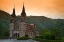 Santa Maria basilica located in Covadonga, Asturias, Spain.
