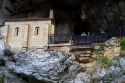 The Holy Cave of Covadonga located in Asturias, northern Spain.
