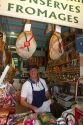 Charcuterie selling cured meats in a Basque market at Saint-Jean-de-Luz in the Basque province of Labourd, southwestern France.
