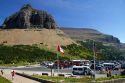 Reynolds Mountain at Logan Pass located along the Continental Divide in Glacier National Park, Montana, USA.