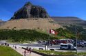 Reynolds Mountain at Logan Pass located along the Continental Divide in Glacier National Park, Montana, USA.