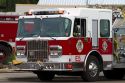Boise Fire department engine in Boise, Idaho, USA.