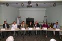 City council candidates address the local media in Boise, Idaho, USA.