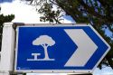 Road sign showing that a picnic site is near on the North Island of New Zealand.