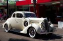 1934 Plymouth vintage car at the Tremains Art Deco Weekend at Napier in the Hawke's Bay Region, North Island, New Zealand.