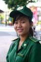Female volunteer youth police in uniform at Ho Chi Minh City, Vietnam.