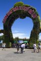 Entrance to the Da Lat Flower Park in Da Lat, Vietnam.