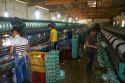 Commercial silk factory in Lam Dong Province, Vietnam.