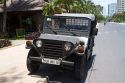 Vintage U.S. military jeep model M-151 on the street in Nha Trang, Vietnam.