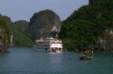 Tour boats in Ha Long Bay, Vietnam.