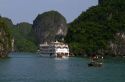 Tour boats in Ha Long Bay, Vietnam.