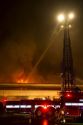 Firefighters respond to a four alarm fire in Boise, Idaho, USA.