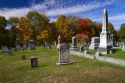 Rockingham Meeting House Cemetery in Rockingham, Vermont, USA.