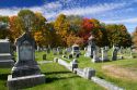 Rockingham Meeting House Cemetery in Rockingham, Vermont, USA.