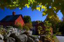 Red barn in the coutryside near Keene, New Hampshire, USA.