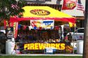Vendor selling legal fireworks in Boise, Idaho, USA.