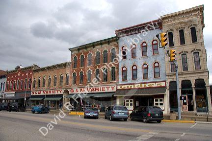 Main street in Rockville, Indiana.