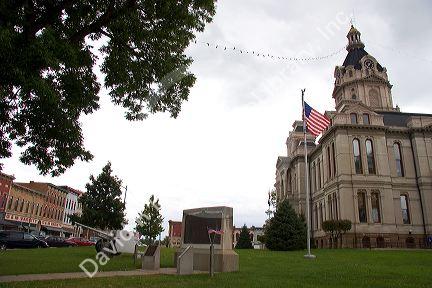 The Parke County Courthouse in Rockville, Indiana.