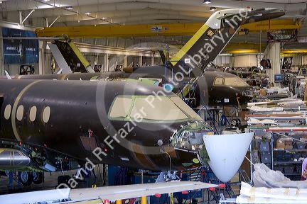 Interior of the Beechcraft factory in Wichita, Kansas.