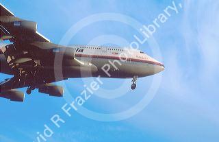 Air Malaysia Boeing 747 at landing.