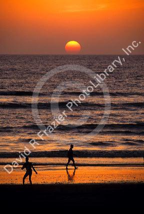 Sunset on the Arabian Sea in Mumbai Bombay, India.