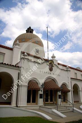 Historic bath house buildings in Hot Springs, Arkansas.

historic, historic buildings, historic town, bath house, bathhouse, hot springs, arkansas, hot springs national park, quapaw baths