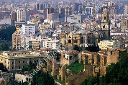 La Alcazaba Fortress in Malaga, Spain.