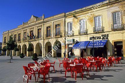Outdoor cafe in Ronda, Spain.