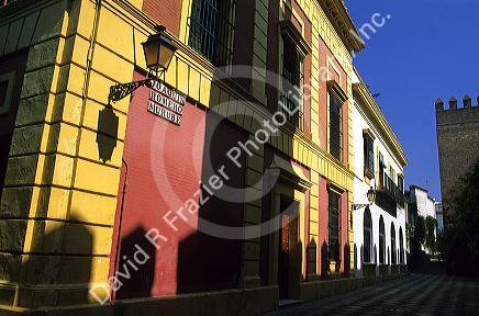 Street scene in Seville, Spain.