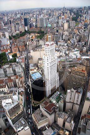 Aerial view of high rise buildings in Sao Paulo, Brazil.