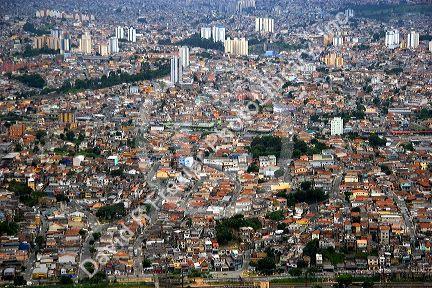 Aerial view of Sao Paulo, Brazil.