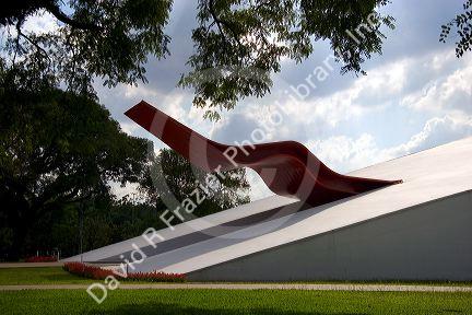 A concert hall in Parque do Lbirapuera, Sao Paulo, Brazil.