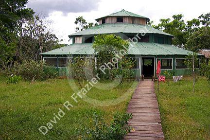A lodge in the Amazon jungle near Manaus, Brazil.