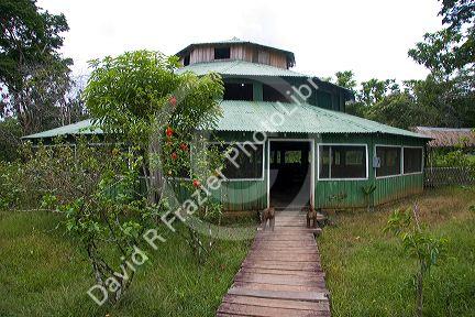 A lodge in the Amazon jungle near Manaus, Brazil.