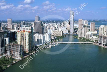Intracostal waterway in Miami, Florida.
