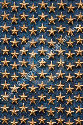 Field of Stars are a detail of the National World War II Memorial in Washington, D.C.