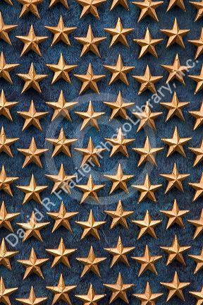 Field of Stars are a detail of the National World War II Memorial in Washington, D.C.