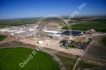 Aerial view of the Simplot potato processing plant in Caldwell, Idaho.
