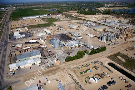Aerial view of the Simplot potato processing plant in Caldwell, Idaho.