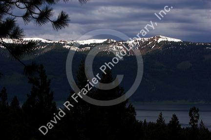 Dawn on West Mountain and Lake Cascade in Valley County, Idaho.
