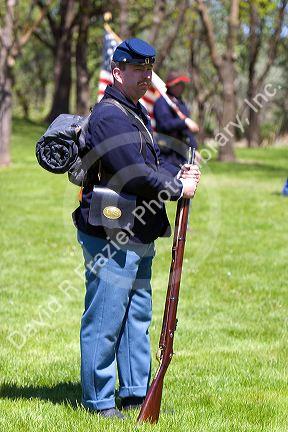 Civil war reenactment near Boise, Idaho.