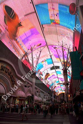 The Fremont Street Experience in Downtown Las Vegas, Nevada.