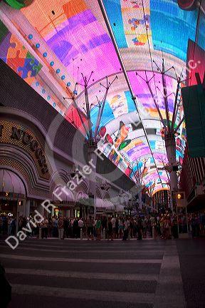 The Fremont Street Experience in Downtown Las Vegas, Nevada.
