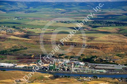 A view of the Potlatch paper mill in Lewiston, Idaho.