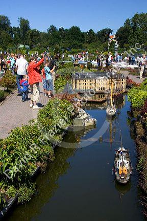 The miniature city Madurodam at The Hague in the province of South Holland, Netherlands.